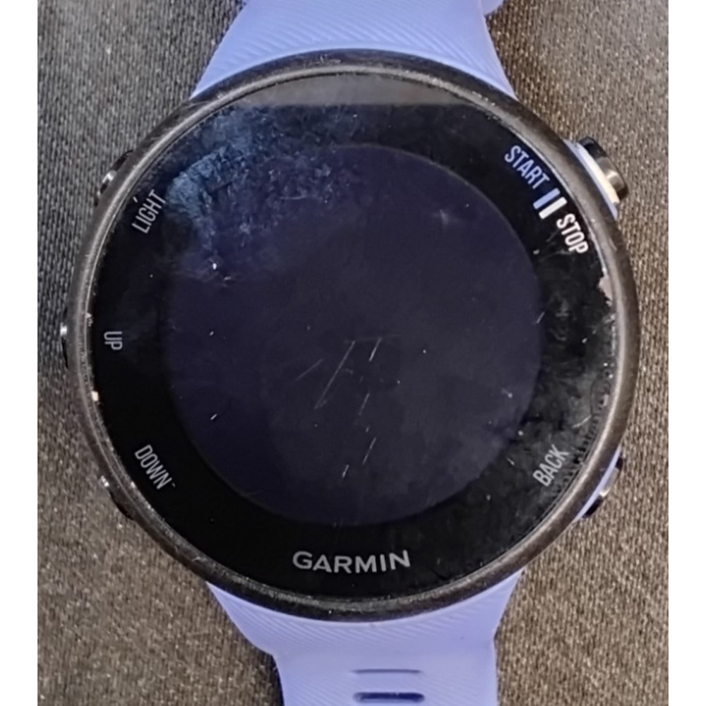 Garmin Forerunner 45s GPS Fitness Running Watch Purple Tested No Charger #Z5861 - Picture 3 of 12